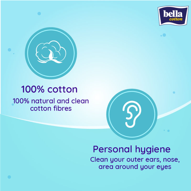 Cotton Buds with Paper Stick, Soft & Gentle,100% Cotton,Nature Friendly, Multipurposes