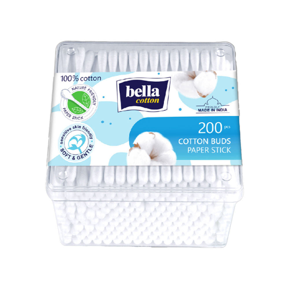 Cotton Buds with Paper Stick, Soft & Gentle,100% Cotton,Nature Friendly, Multipurposes