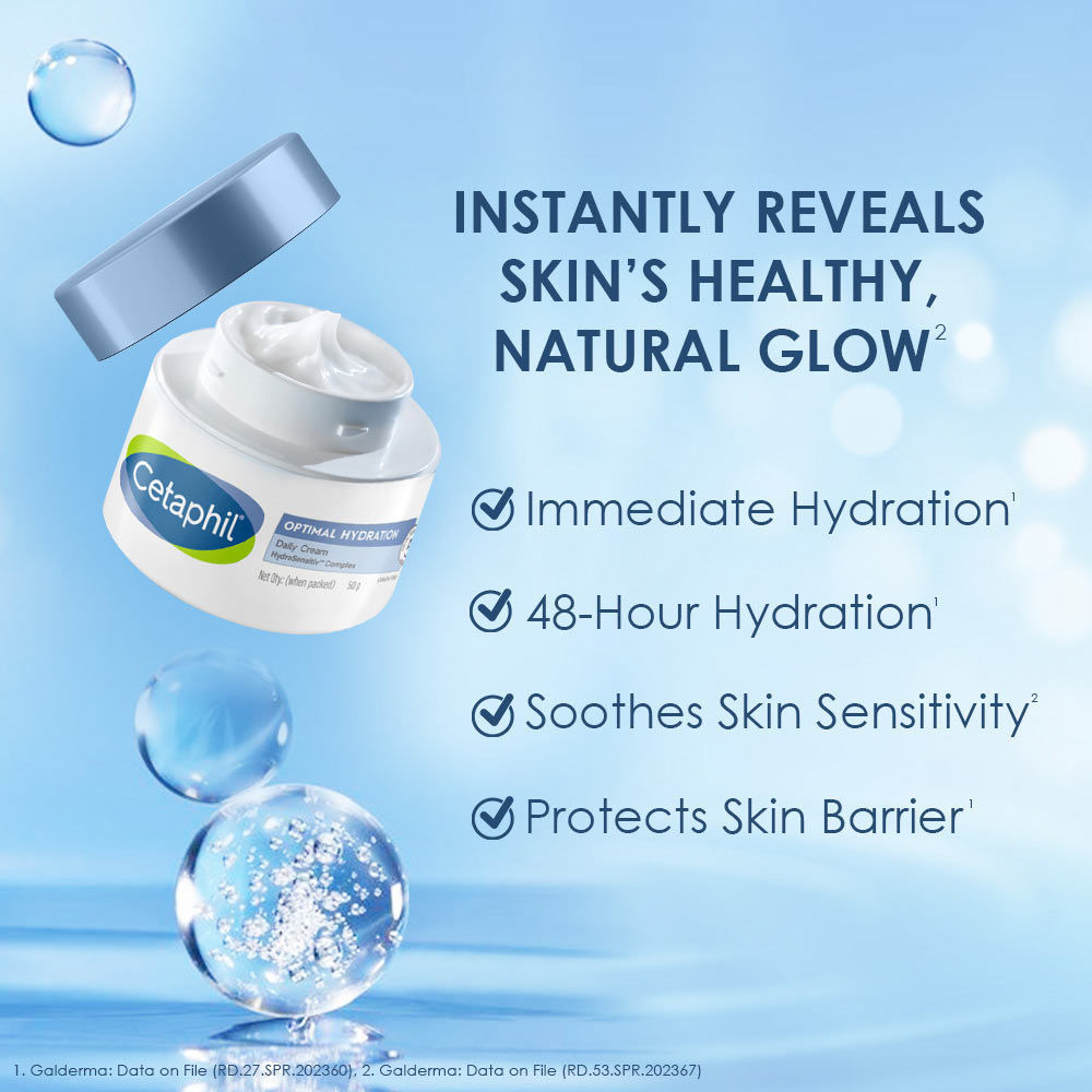 Optimal Hydration Daily Cream, Lightweight, Skin Barrier Protection with Hyaluronic Acid