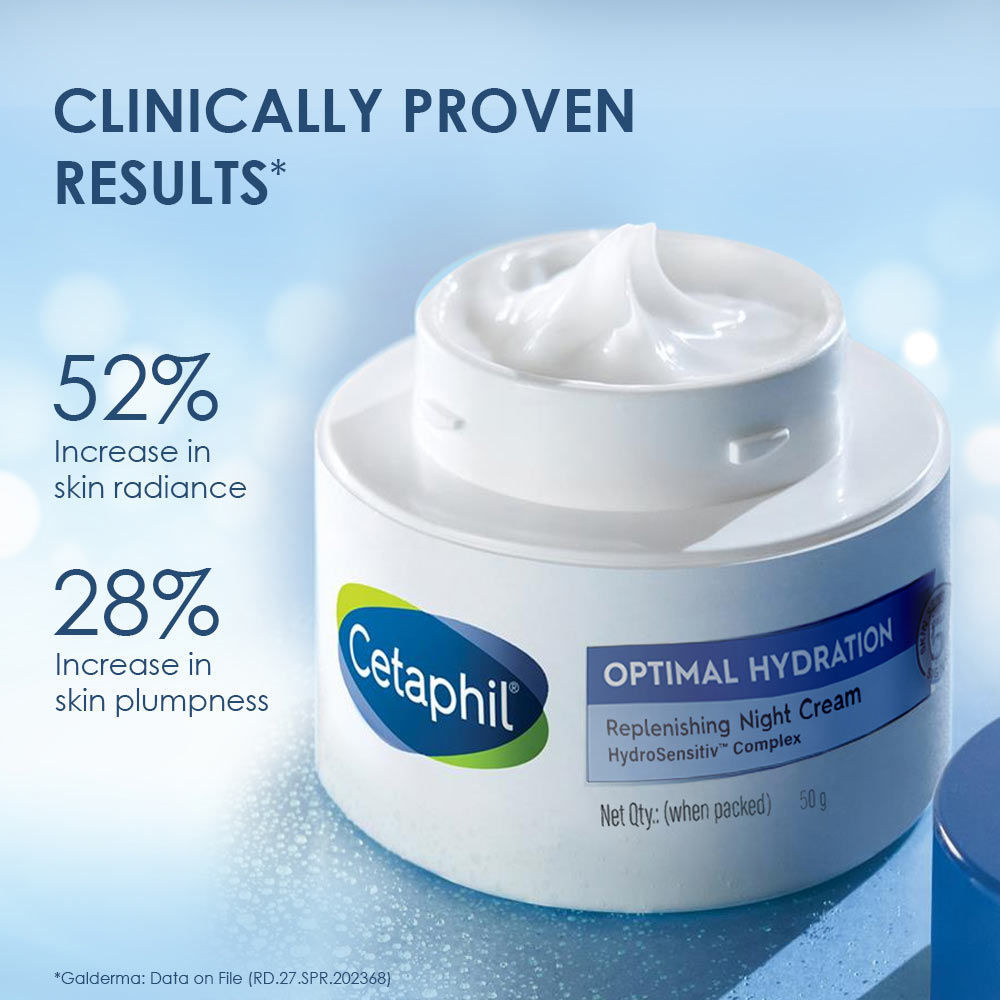 Optimal Hydration Night Cream, Lightweight, Skin Barrier Protection with Hyaluronic Acid