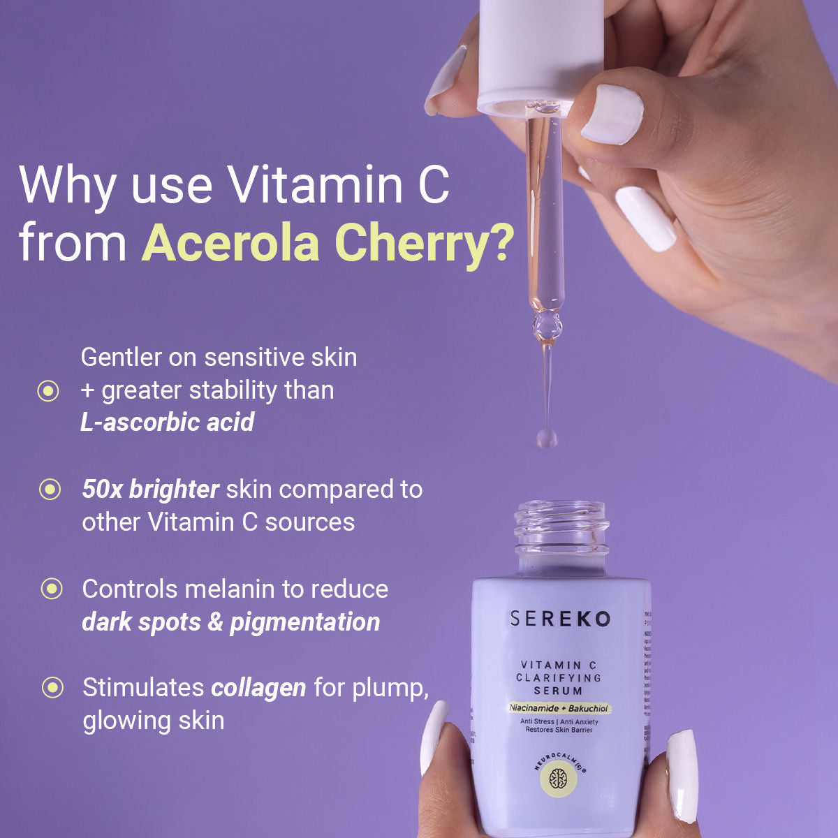 Vitamin C Clarifying Serum With Niacinamide For Glowing Skin, Fades Hyperpigmentation