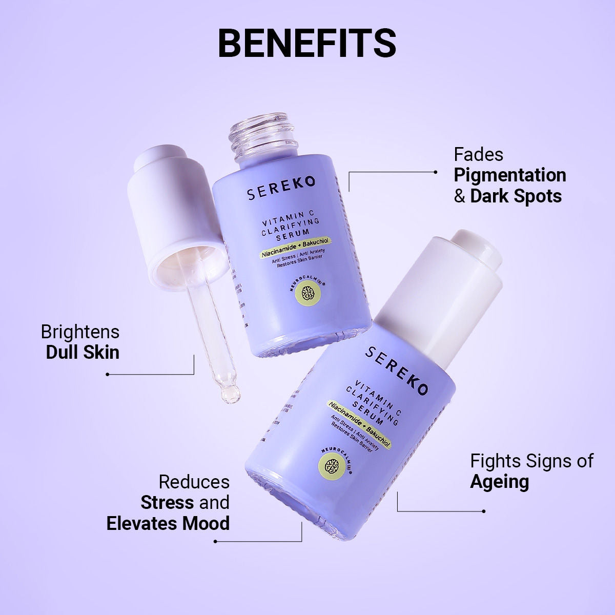 Vitamin C Clarifying Serum With Niacinamide For Glowing Skin, Fades Hyperpigmentation