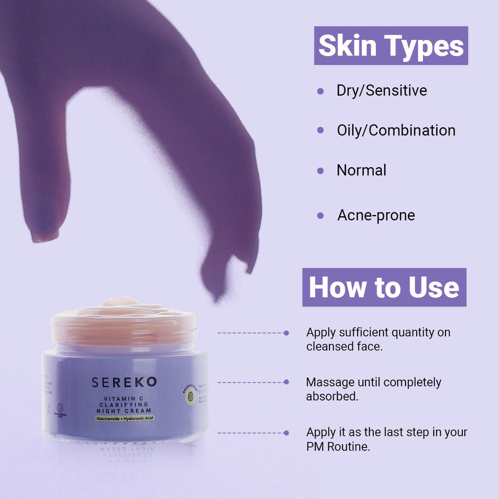 Vit C Night Cream with Niacinamide for Tan Removal & Pigmentation