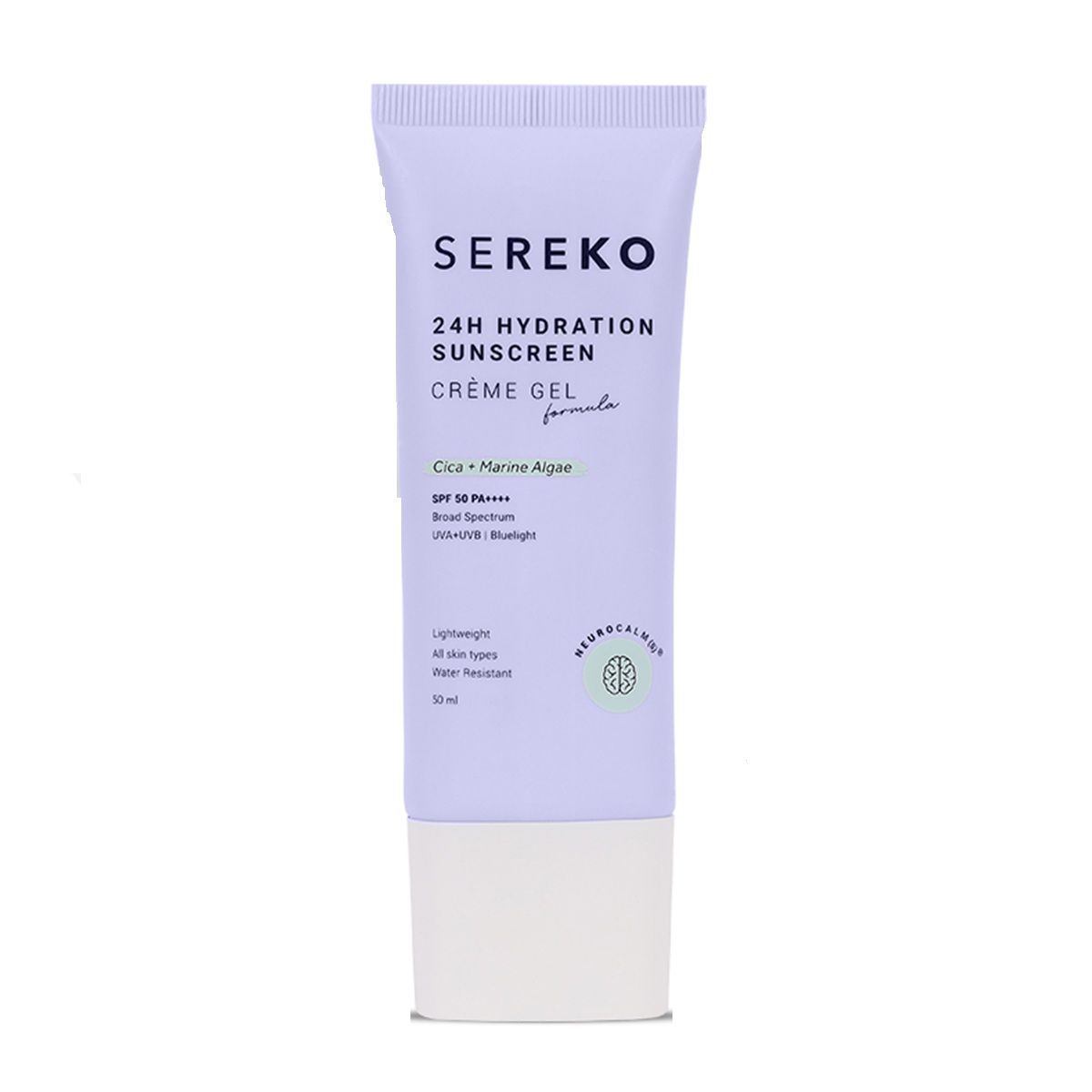 Spf 50 Pa++++ Face Sunscreen Lightweight, No White Cast, Water Resistant With Cica