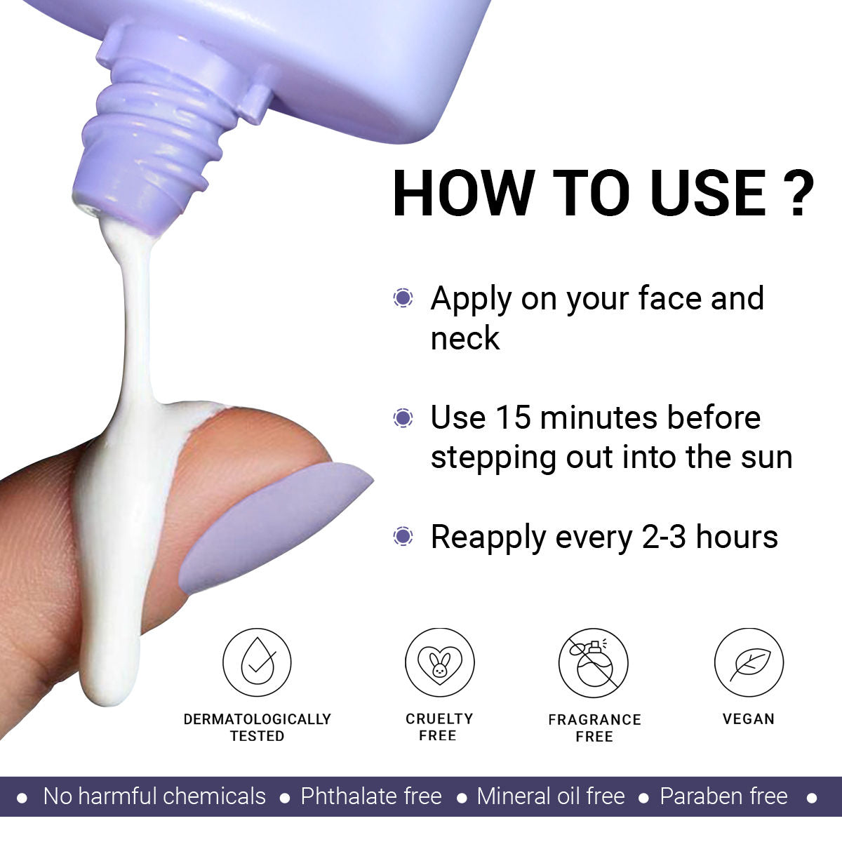 Spf 50 Pa++++ Face Sunscreen Lightweight, No White Cast, Water Resistant With Cica