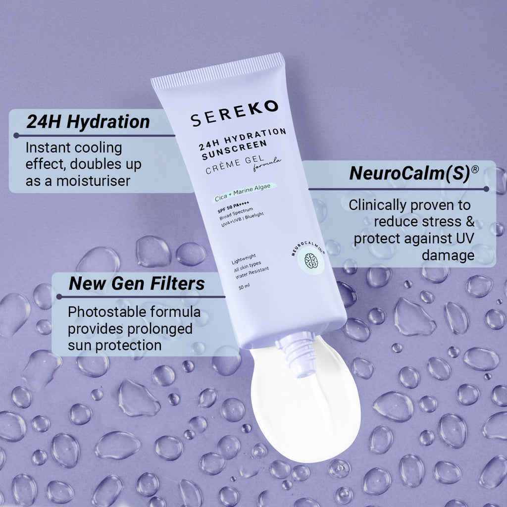 Spf 50 Pa++++ Face Sunscreen Lightweight, No White Cast, Water Resistant With Cica