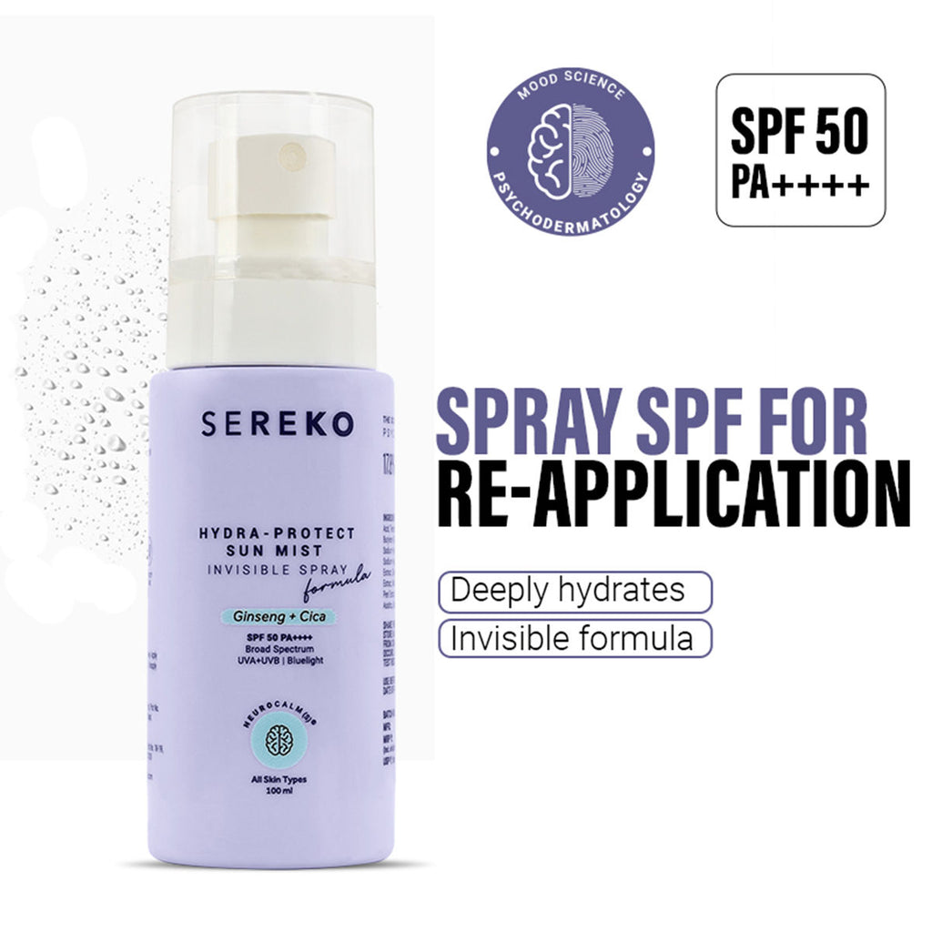 Face & Body Sunscreen SPF50 PA++++ Hydrating Sunscreen Spray, No White-Cast, Broad Spectrum