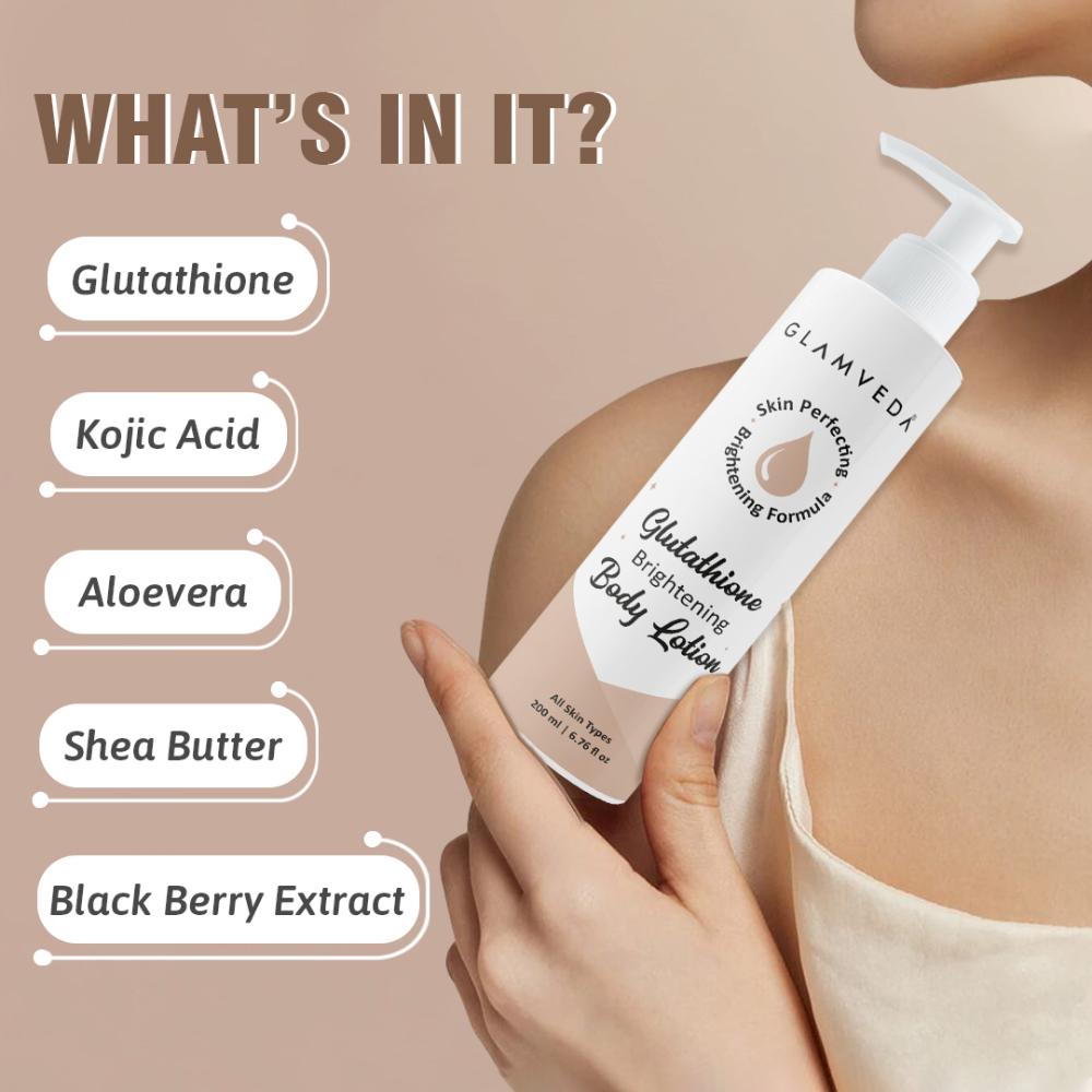 Glutathione Body Lotion Skin Brightening, Spot Fading And Deep Moisturizing Daily Formula