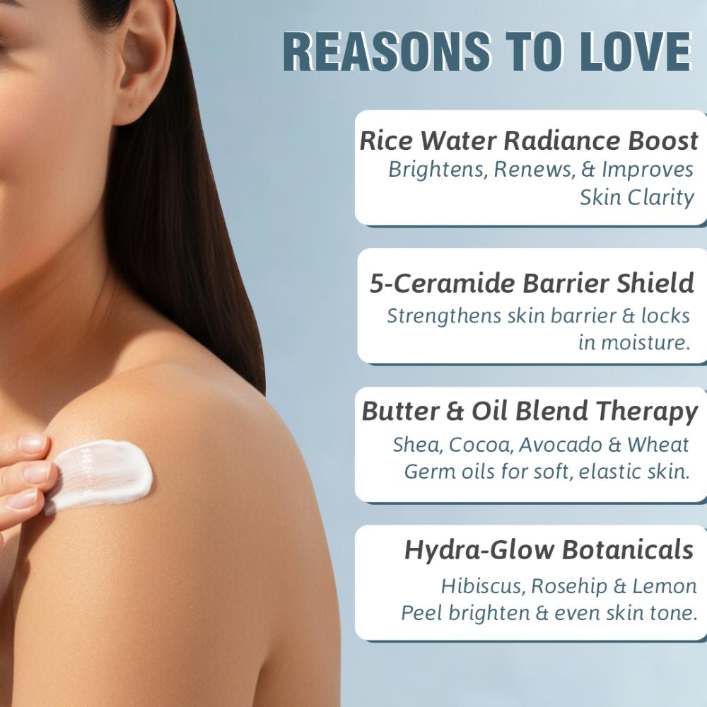 Rice & Ceramide Body Lotion - Ultra-Hydrating Korean Formula