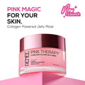 RENEE Pink Therapy Hydrolyzed Collagen Overnight Sleeping Jelly Mask for Antiaging & Hydrated Skin