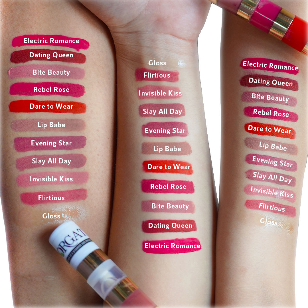 Lush Lips 5-in-1 Matte Classic Lipstick with Gloss - Waterproof, Smudge-Proof, Long-Lasting