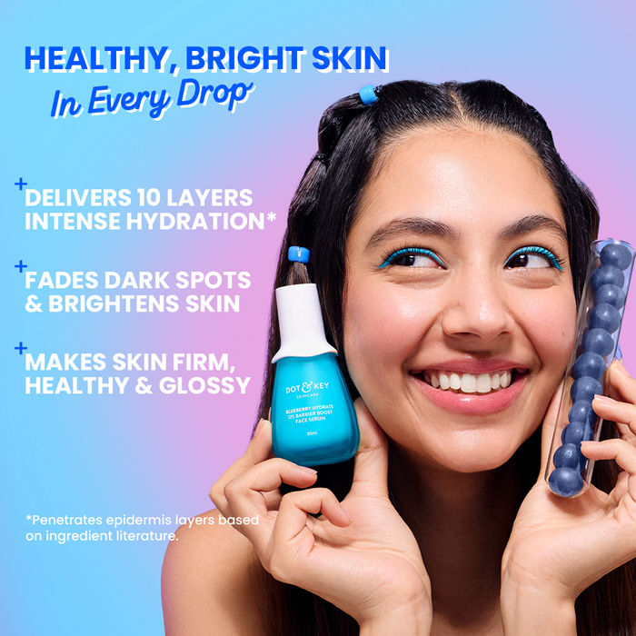 Blueberry Hydrate 12% Barrier Boost Serum, With 7 Ceramides, Heals Dry, Damaged Skin