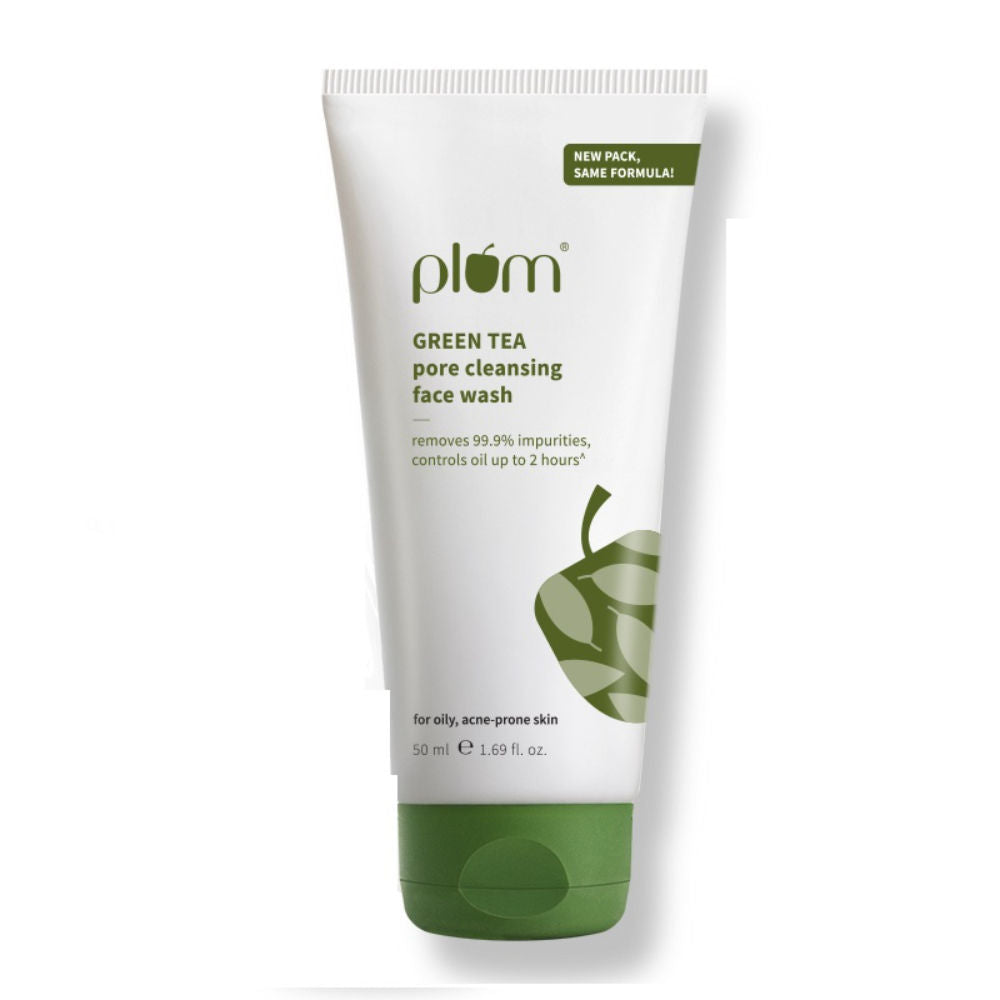 Green Tea Pore Cleansing Gel Face Wash With Glycolic Acid - Fights Acne &OilForClearSkin