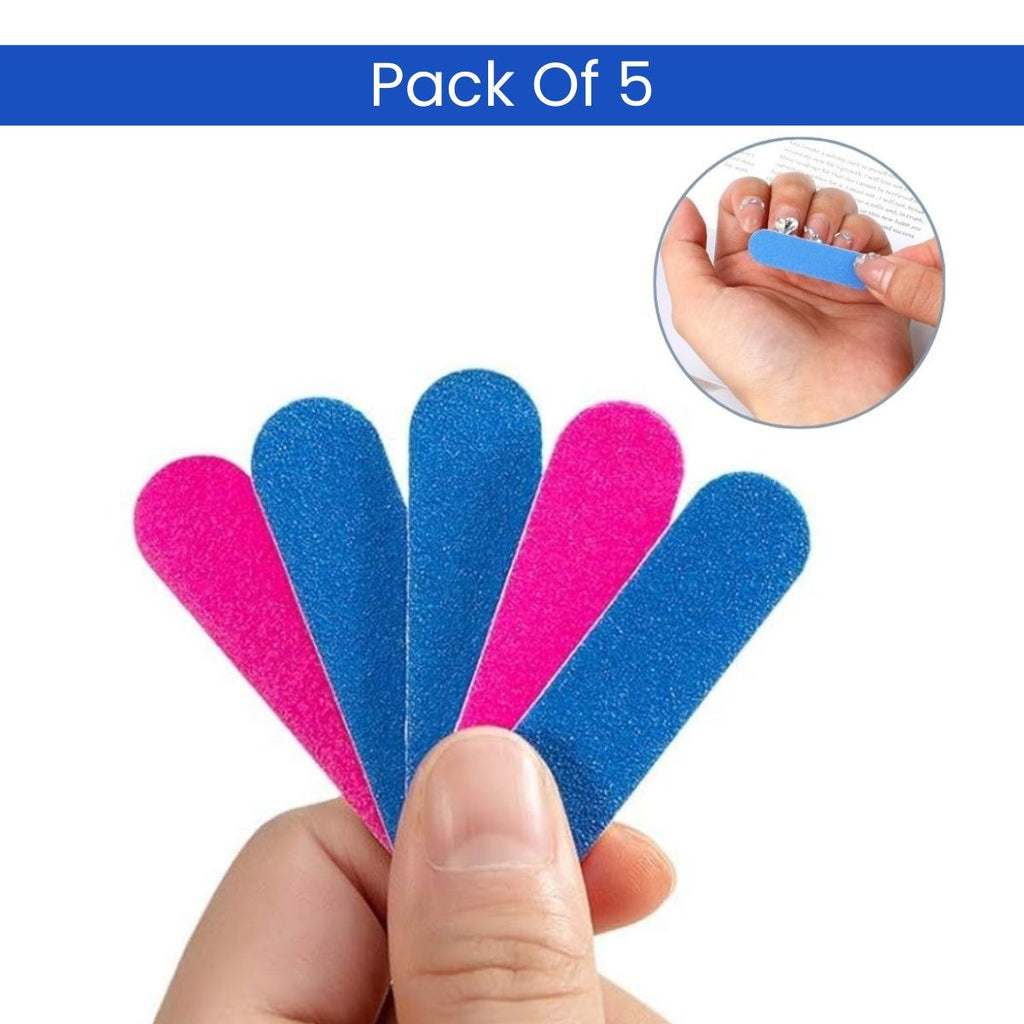 Mini Nail Filer Colourful Double Sided Emery Boards For Manicure & Pedicure
