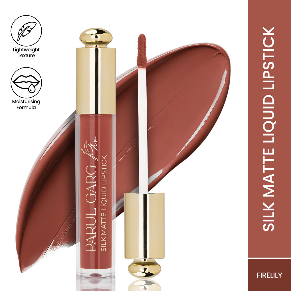 Silk Matte Liquid Lipstick, Long Lasting & Transfer-Proof - Fire Lily 02