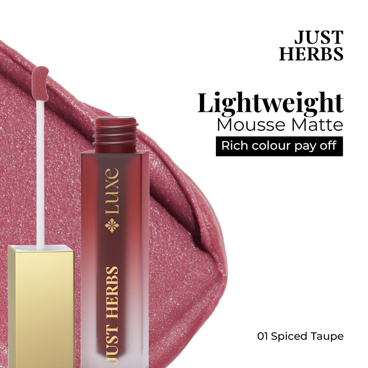 Luxe Dream Muse Mousse Liquid Lipstick - 01 Spiced Taupe