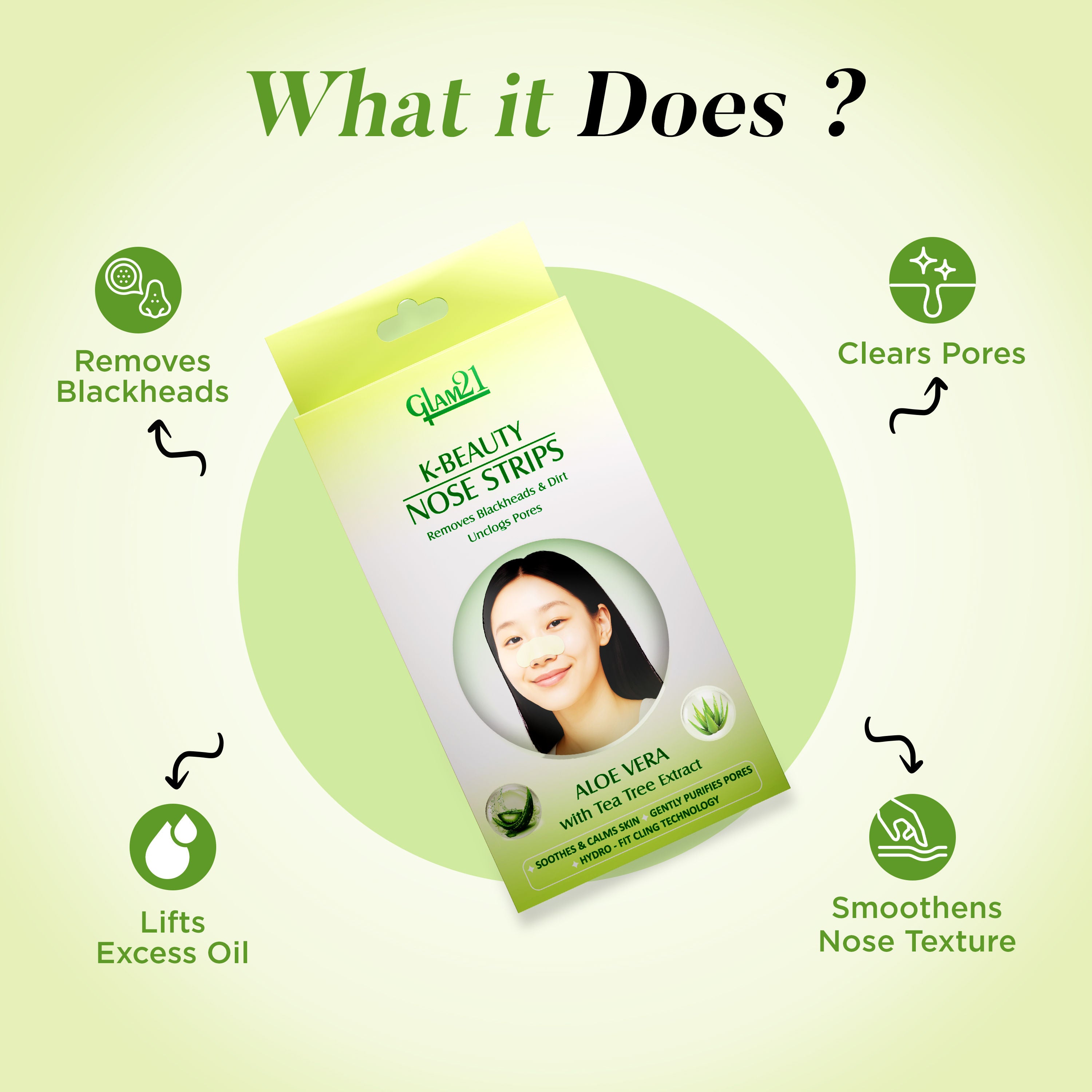 K-Beauty Nose Strips - Aloe Vera