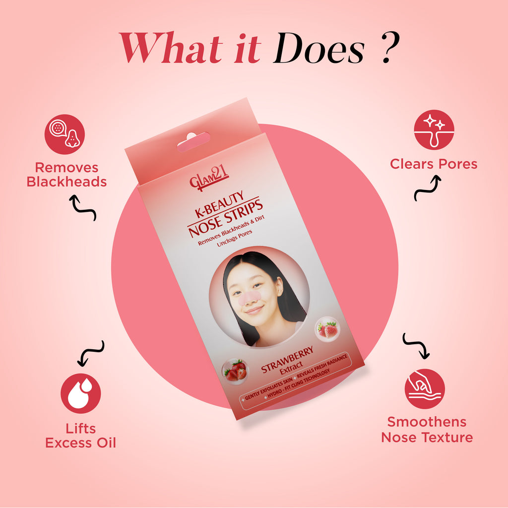 K-Beauty Nose Strips - Strawberry