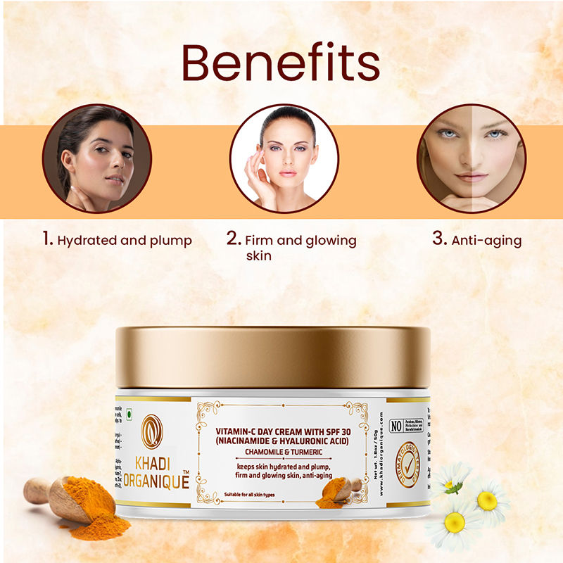 Vitamin C Day Cream with SPF 30 Sun Protection for Oily & Dry Skin