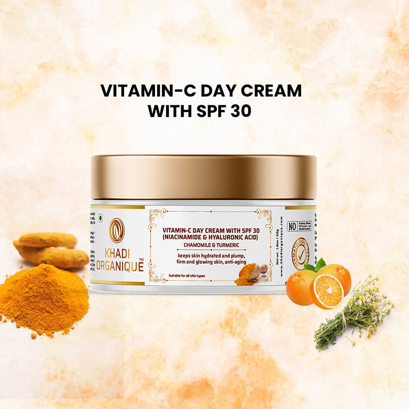 Vitamin C Day Cream with SPF 30 Sun Protection for Oily & Dry Skin