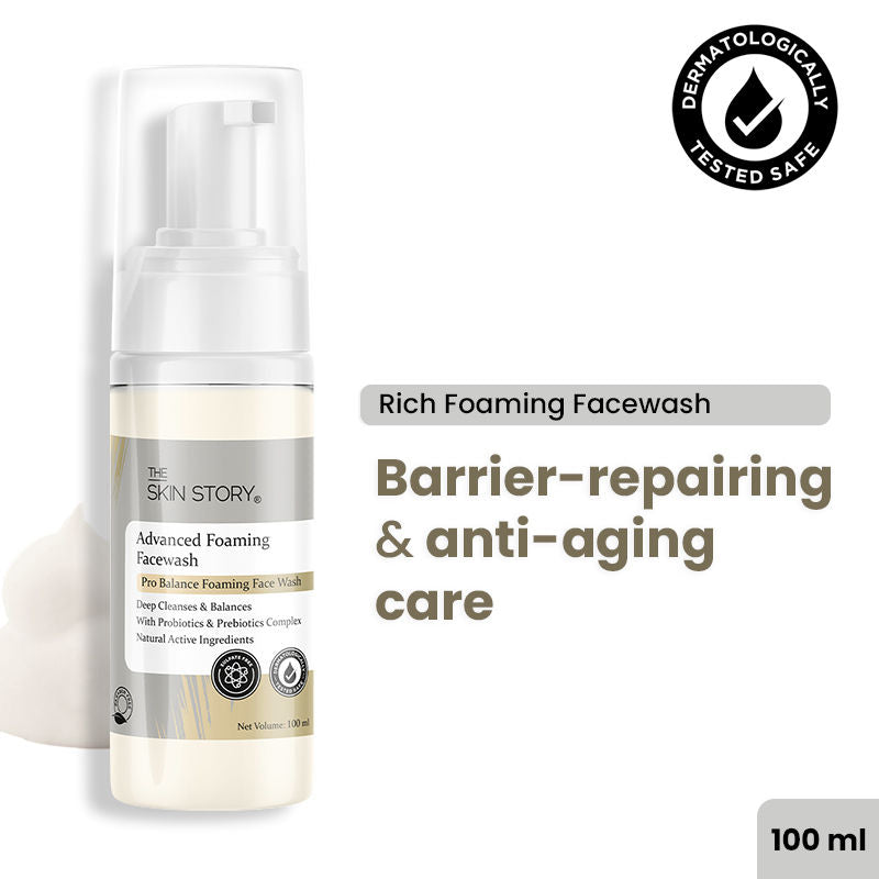 Sulphate Free Foaming Face Wash For Oil Control Skin Barrier Protection Hydrated Skin