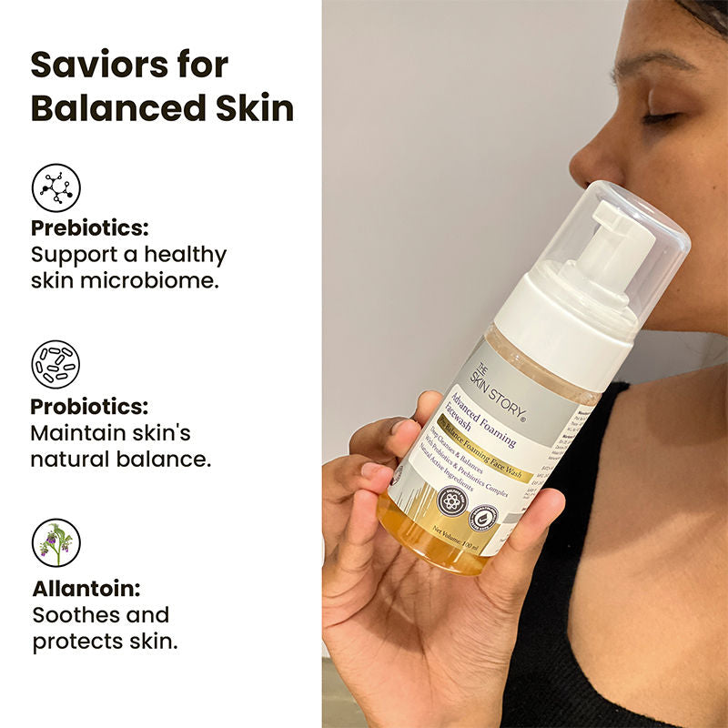 Sulphate Free Foaming Face Wash For Oil Control Skin Barrier Protection Hydrated Skin