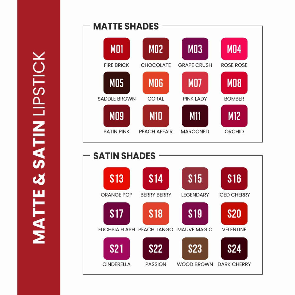 Matte & Satin Lipstick