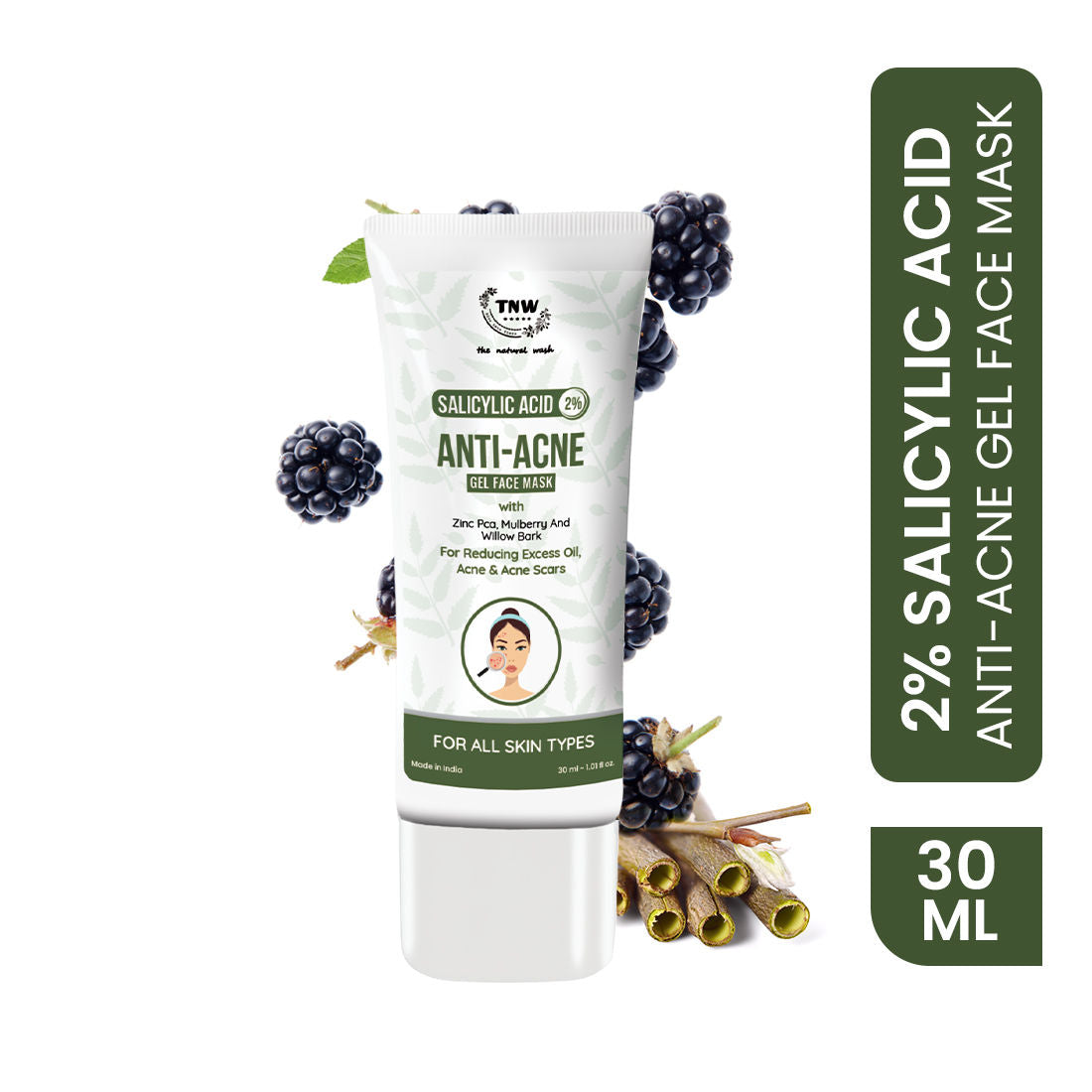 2% Salicylic Acid Anti-Acne Gel Face Mask