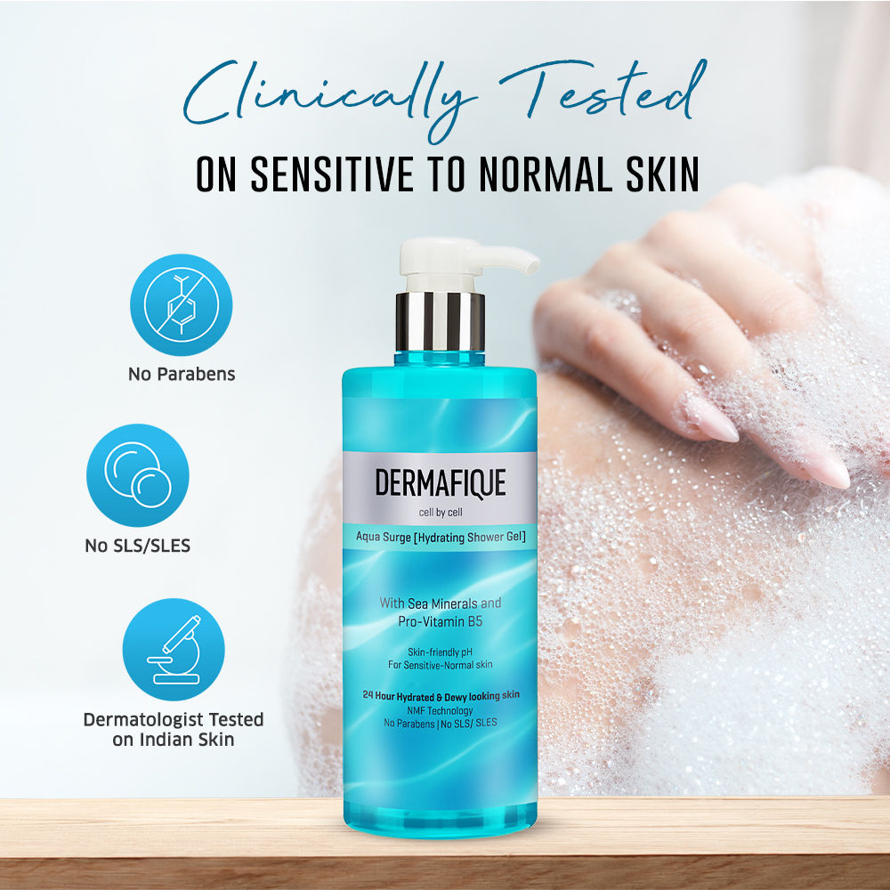 Aqua Surge Showergel, 24hr Hydration, Clinically Tested on Indian Skin