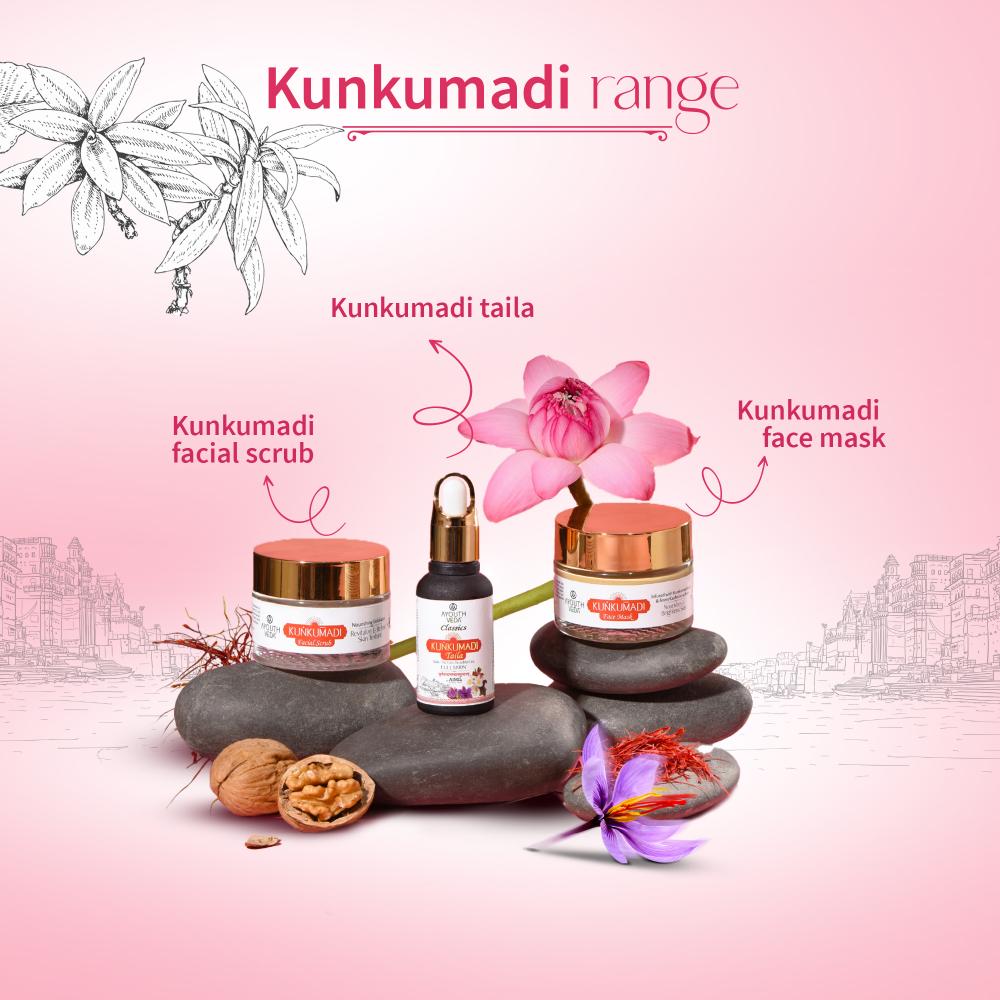 Kunkumadi Taila with Kashmiri Saffron & 20 Herbs to Rejuvenate Skin, Restore Glow & Improve Texture