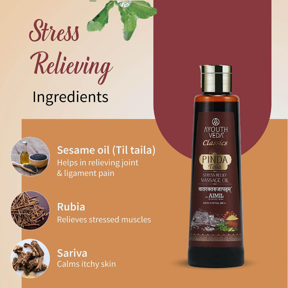 Pinda Taila Stress Relief Herbal Massage Oil Heals Damaged Tissue