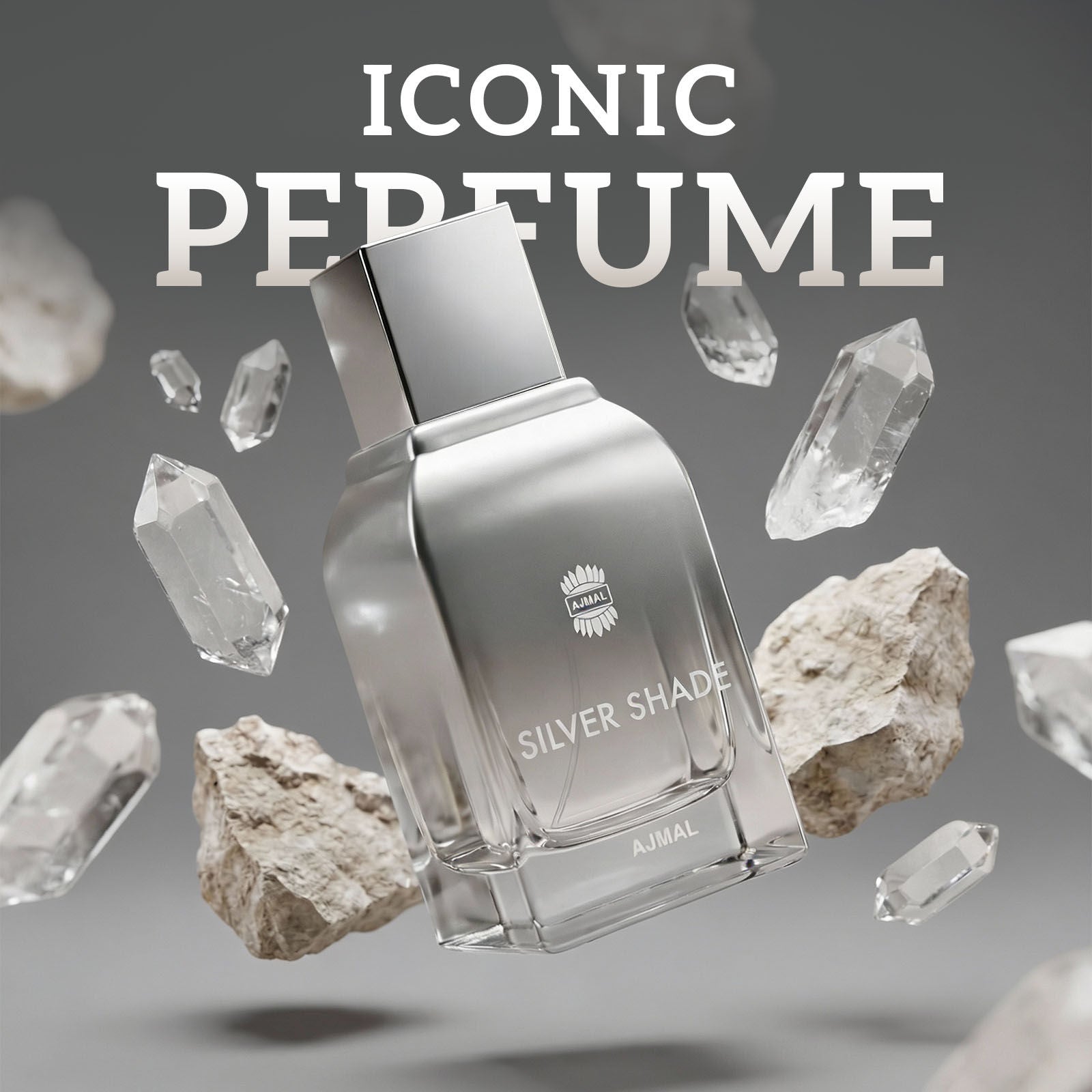 Silver Shade Long Lasting Perfume For Men Fresh Citrus Woody Musk Elegant Fragrance