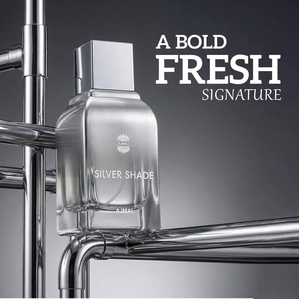 Silver Shade Long Lasting Perfume For Men Fresh Citrus Woody Musk Elegant Fragrance