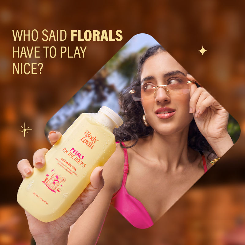 BodyLovin’ Petals On The Rocks Shower Gel, Renewing & Reviving, Citrus Floral Fragrance