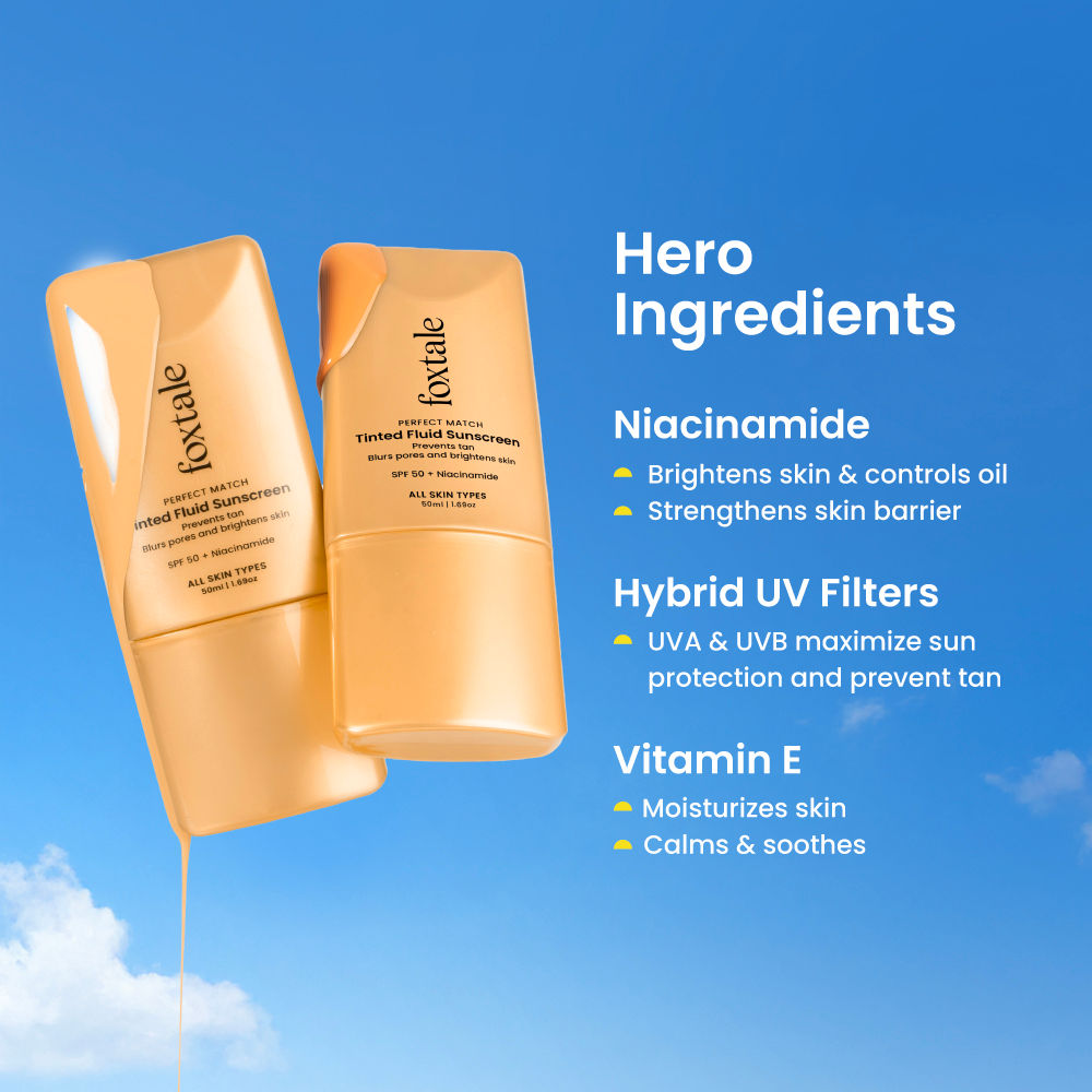 SPF 50 PA+++ Tinted Fluid Sunscreen