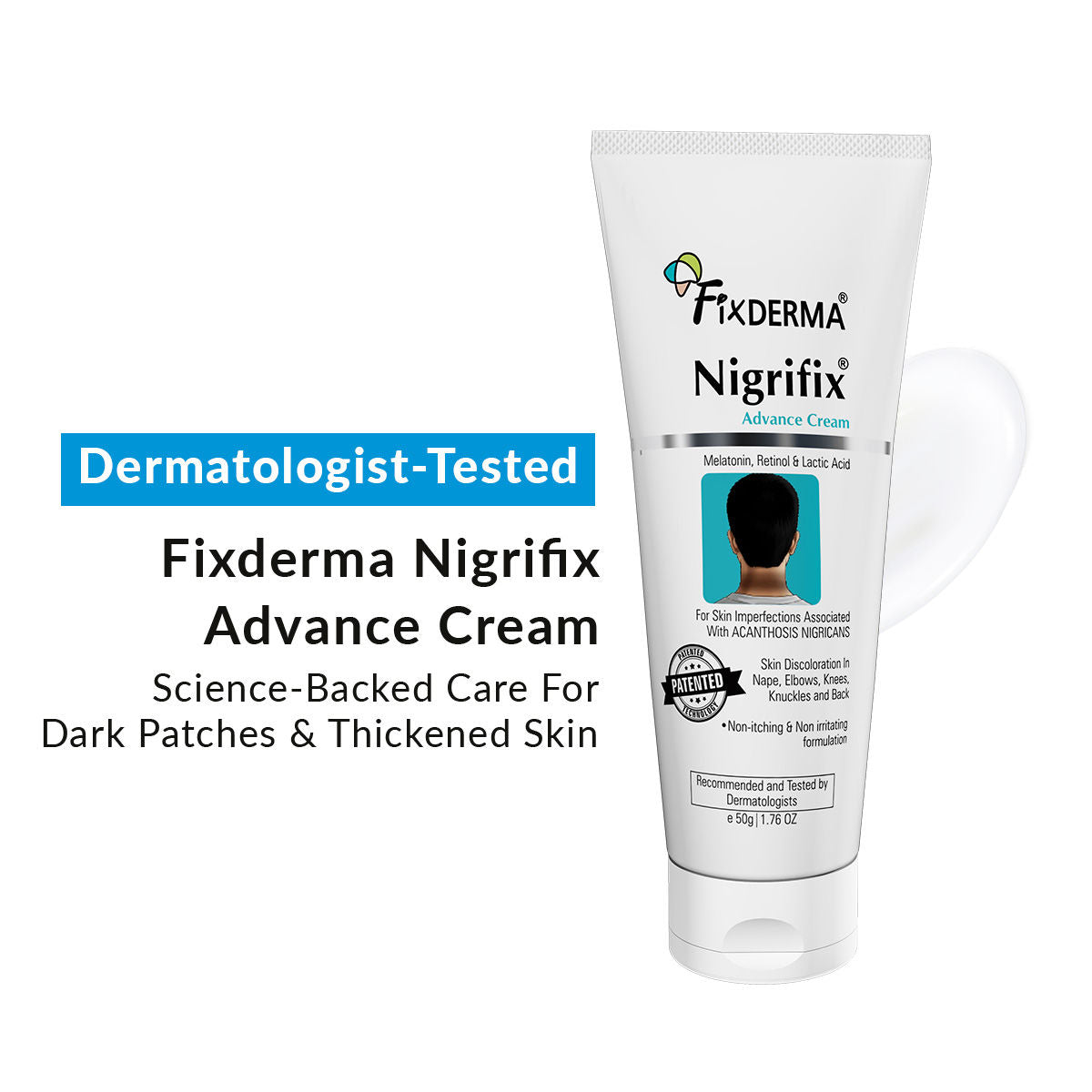 Nigrifix Advance Cream for Acanthosis Nigricans with Melatonin, Dermatologist Tested