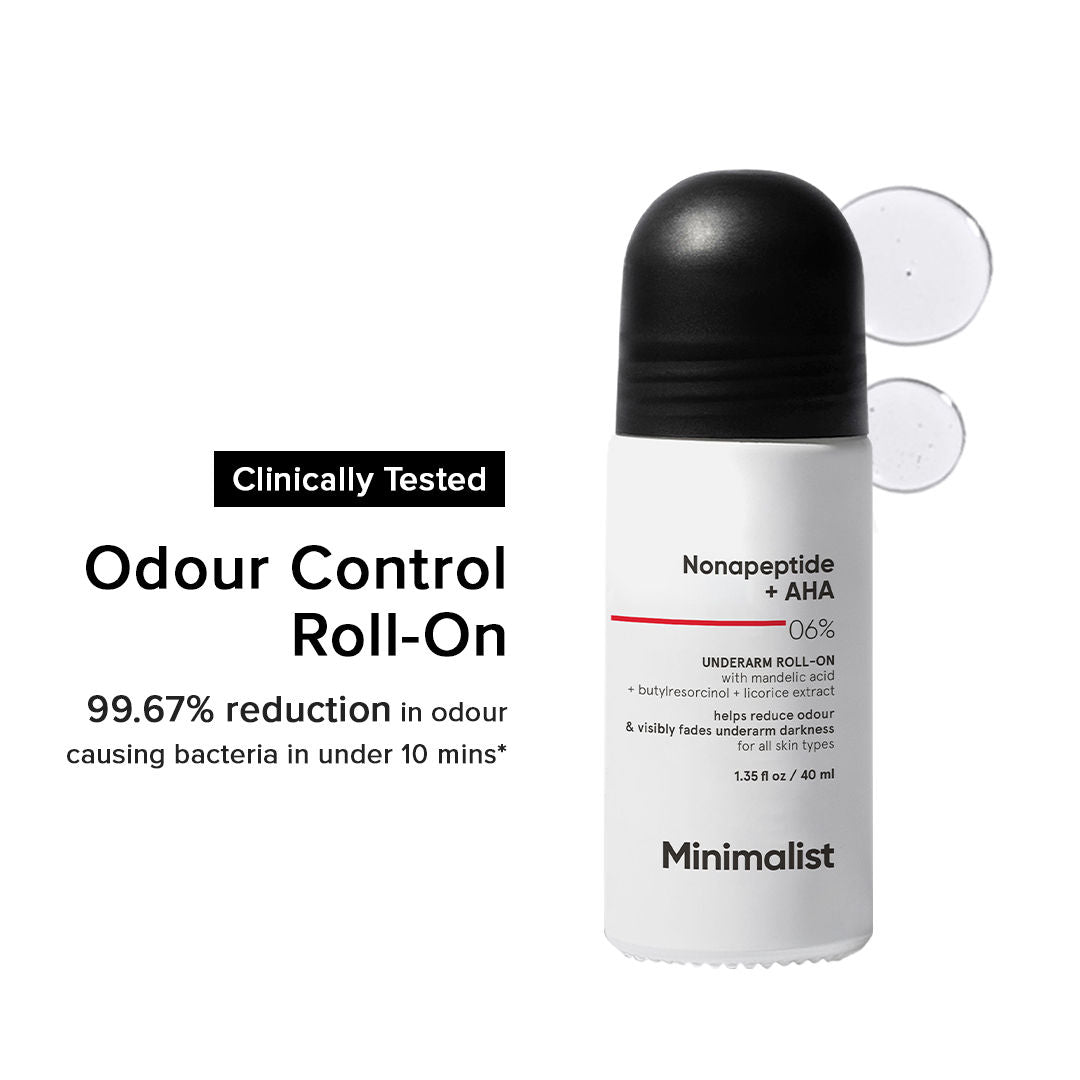 Nonapeptide + AHA 06% Underarm Roll On For Odour-Free & Even Skin Tone