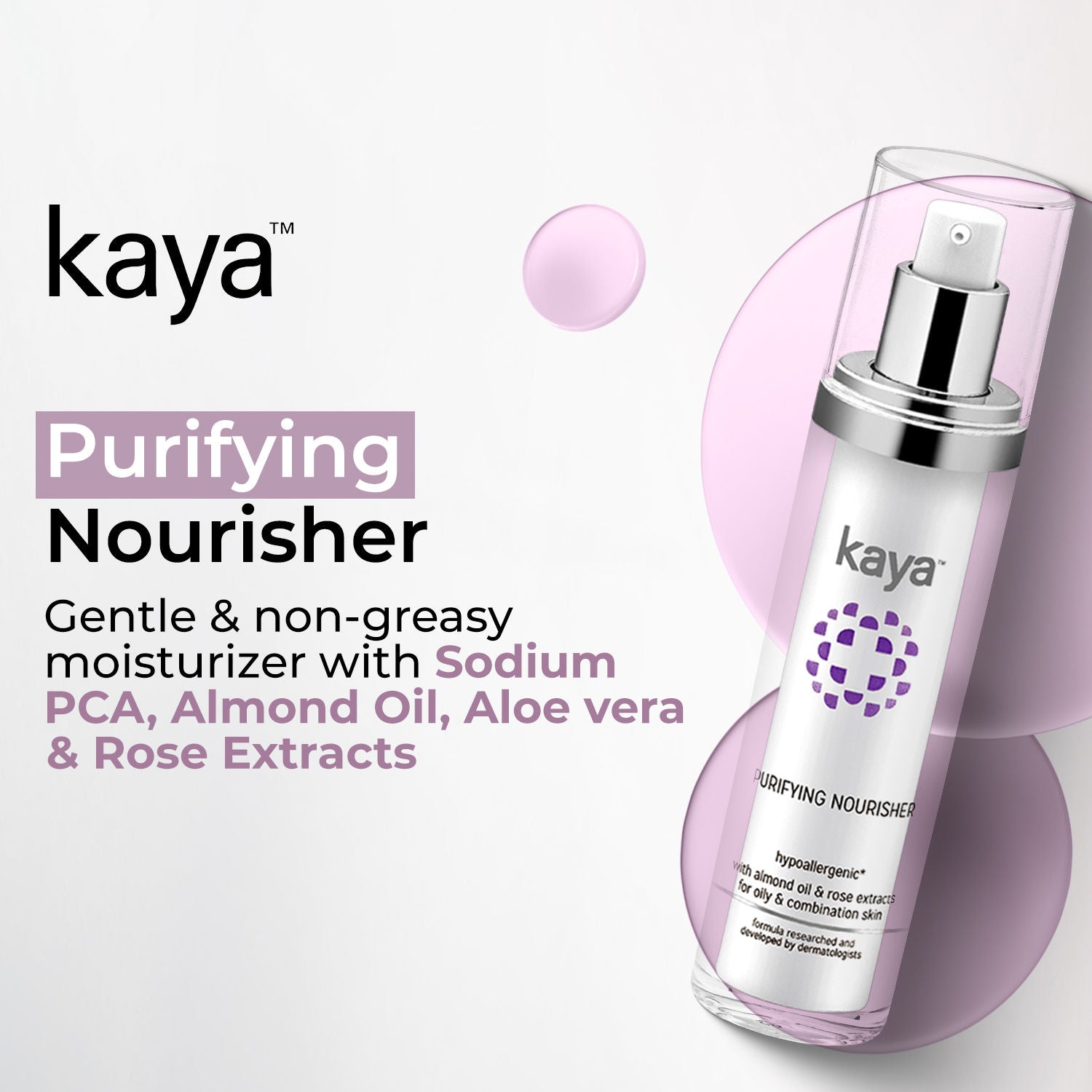 Acne Care Purifying Nourisher, Gentle/light/non-greasy daily Moisturizer for oily & pimple prone skin, 50 ml