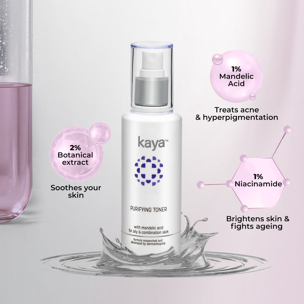 Acne Care Purifying Toner | Alcohol Free Toner With Niacinamide | Acne Prone Skin | Gentle Exfoliation| Clears Acne & Pimples|For Oily & Combination Skin | 100m