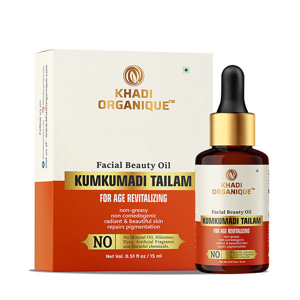Kumkumadi Tailam Face Oil for Brightening, Moisturizing & Glowing Skin