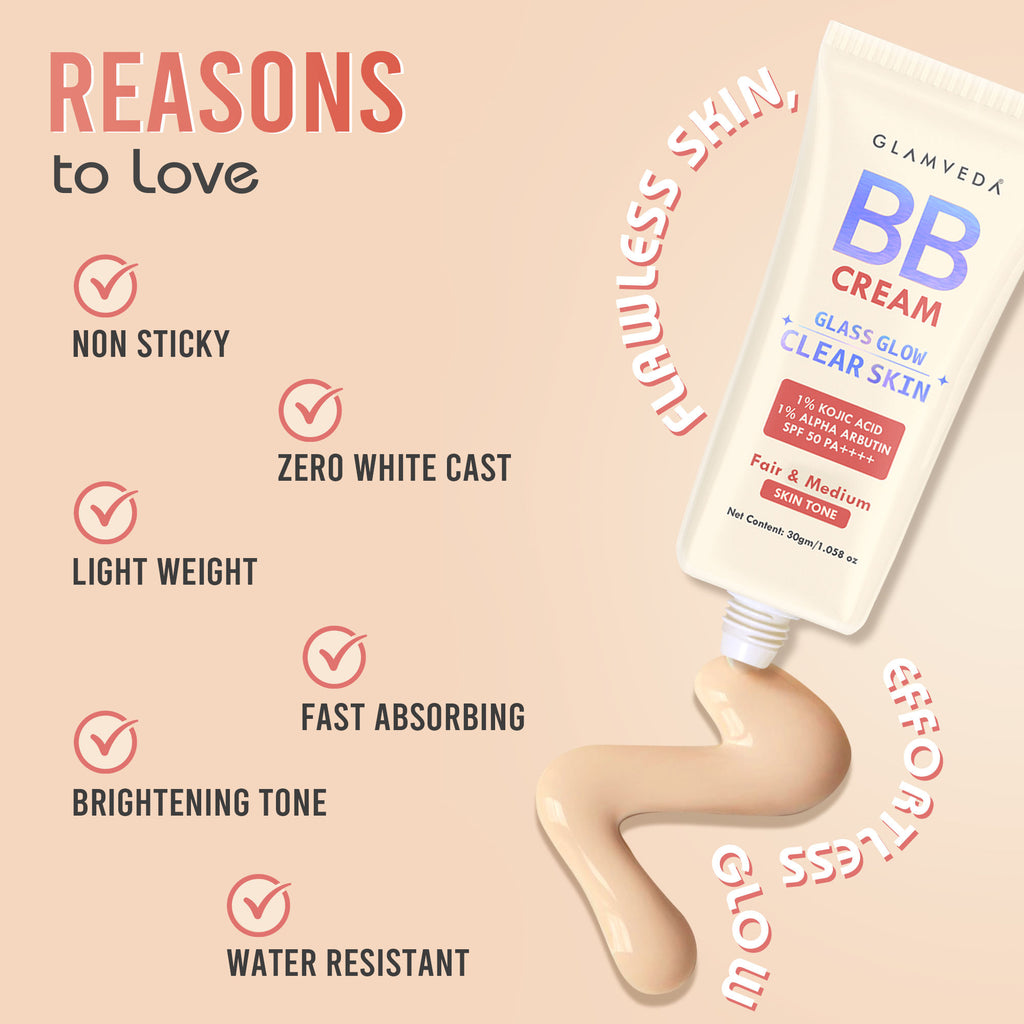 BB Cream Glass Glow Clear Skin SPF 50 PA++++ - Dark