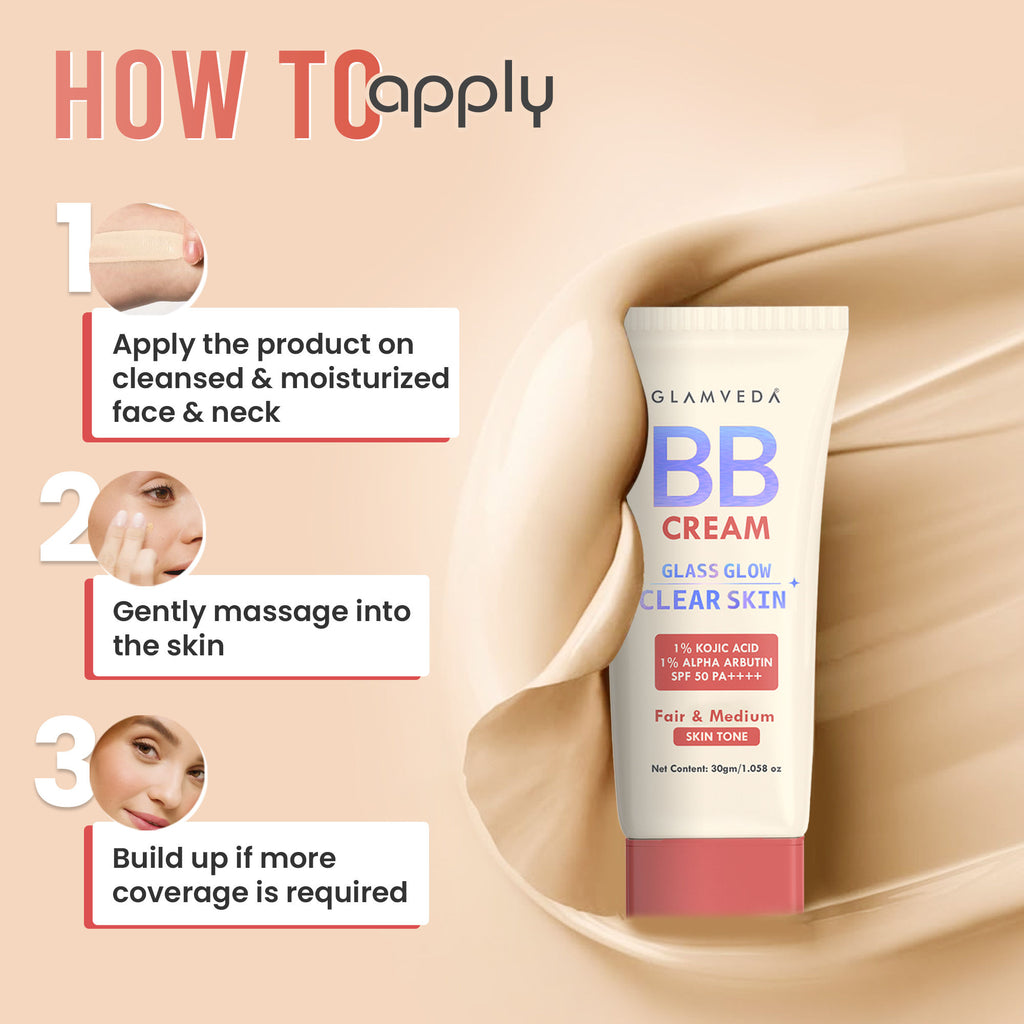 BB Cream Glass Glow Clear Skin SPF 50 PA++++ - Dark