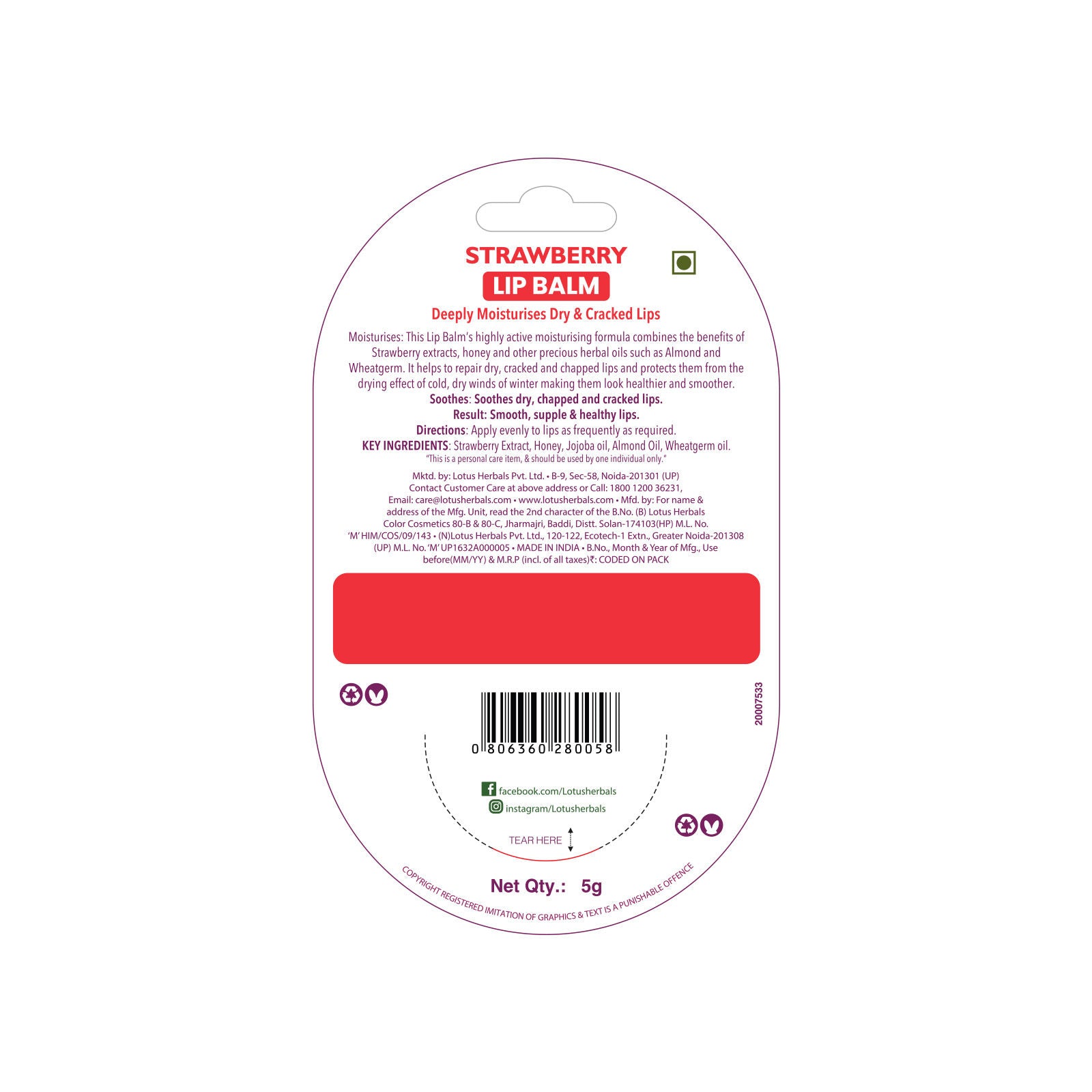Strawberry Lip Balm