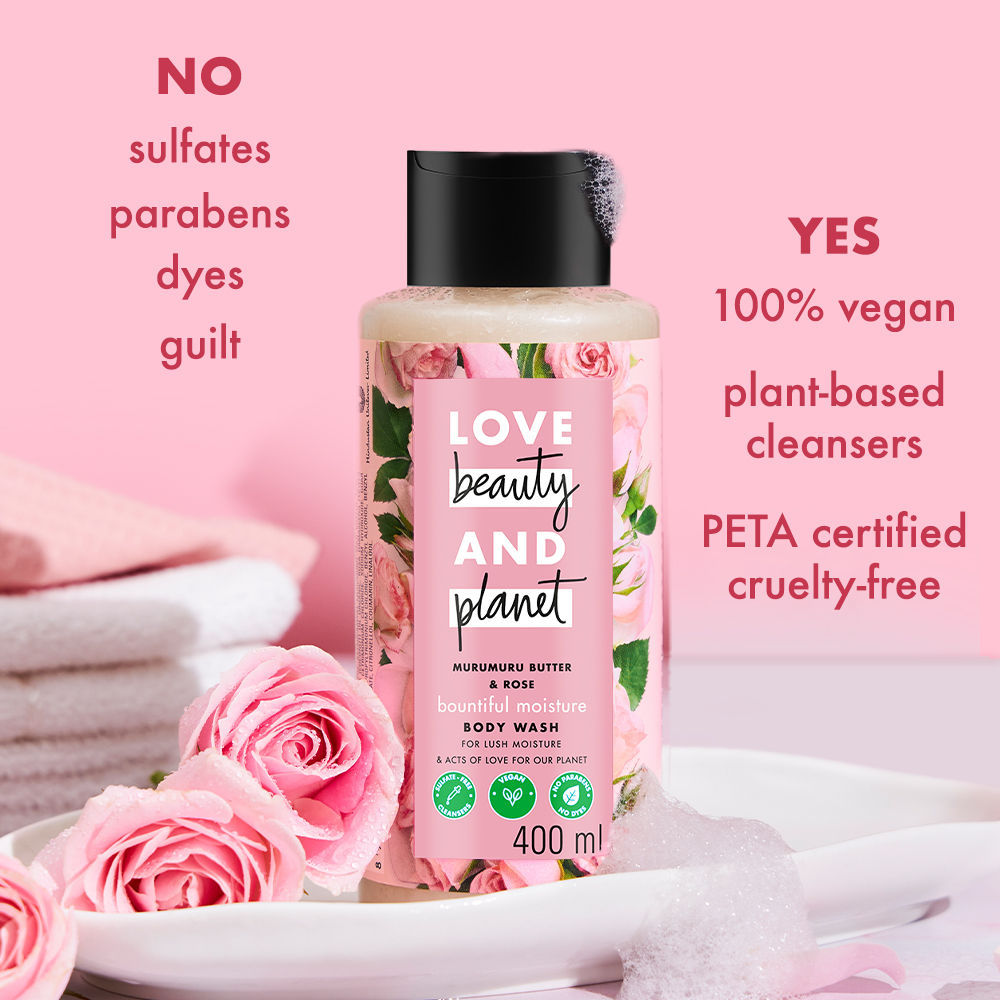 Murumuru Butter And Rose Moisturising Creme Body Wash