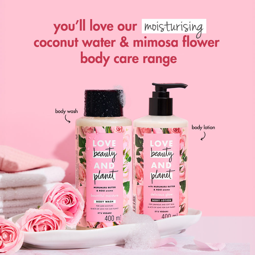 Murumuru Butter And Rose Moisturising Creme Body Wash