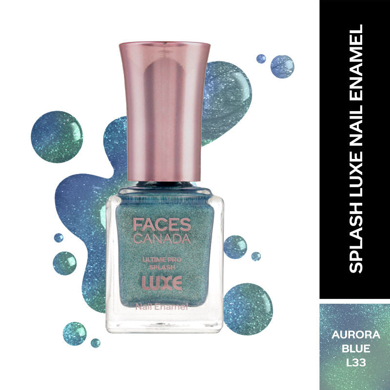 Ultime Pro Splash Luxe Nail Enamel - Aurora Blue L33