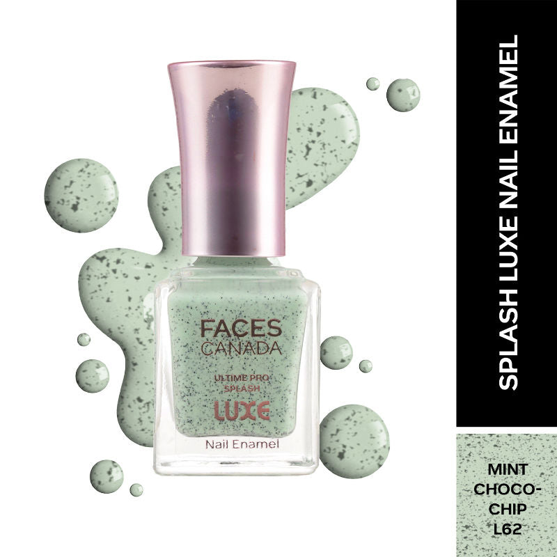 Ultime Pro Splash Luxe Nail Enamel - Mint Chocochip L62