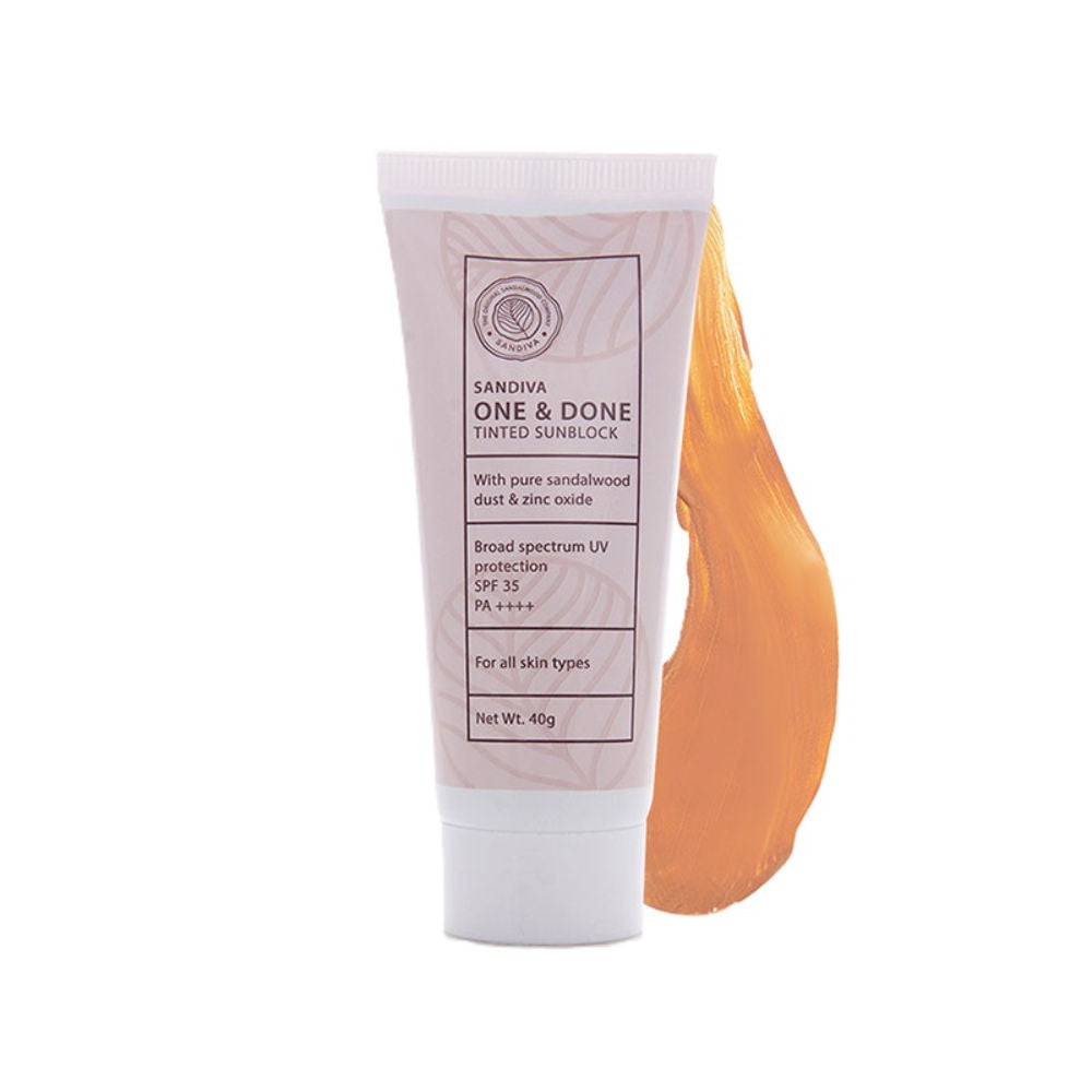 One & Done Tinted Sunscreen With Zinc Oxide, SPF 35 PA++++, No White Cast