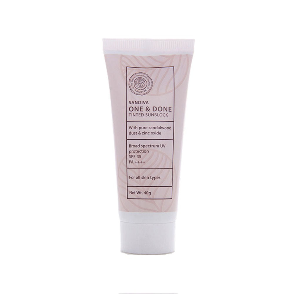 One & Done Tinted Sunscreen With Zinc Oxide, SPF 35 PA++++, No White Cast
