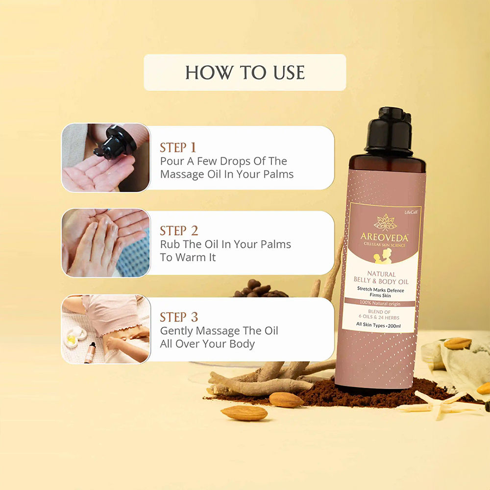 Post Natal Massage Oil For Moms To Relax, Nourish & Brighten Skin, Non-Greasy